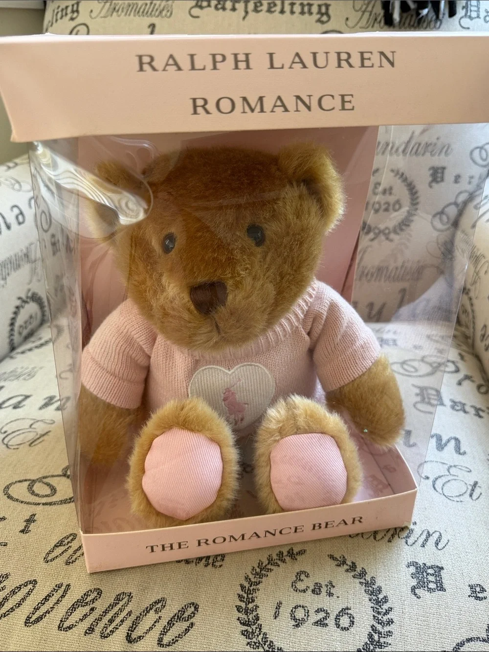 Ralph Lauren 2021 Romance Teddy Bear with Pink Sweater